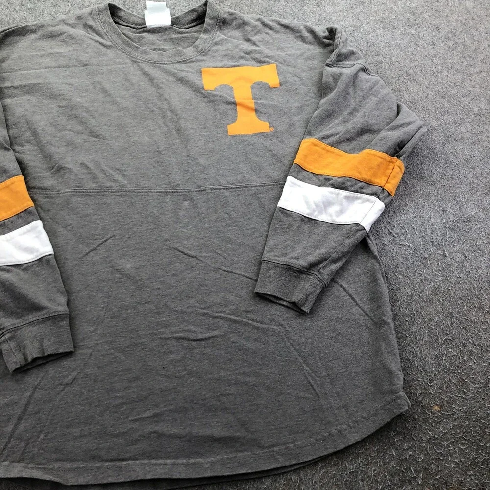 Tennessee Volunteers Shirt Womens Medium Gray Long Sleeve NCAA Knights Apparel